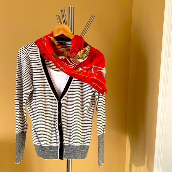 Mexx | black & white stripe cardigan - Picture 3 of 12